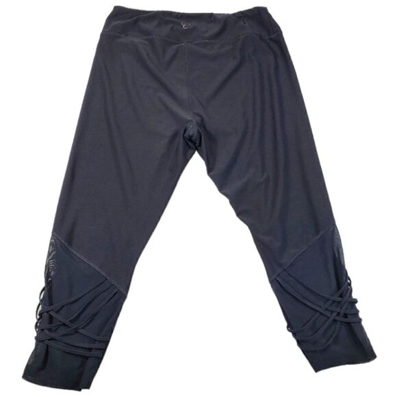 Cali Active Wear Criss Cross Leggings Black Size XL - Picture 2 of 11